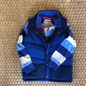 Joules Rugby shirt + puff vest. Boys size 7